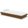 Estructura de cama madera maciza marrón miel 75x190 cm de vidaXL, Camas y somieres - Ref: Foro24-819935, Precio: 120,26 €, De...