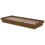 Estructura de cama madera maciza marrón miel 75x190 cm de vidaXL, Camas y somieres - Ref: Foro24-819935, Precio: 120,26 €, De...