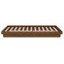 Estructura de cama madera maciza marrón miel 75x190 cm de vidaXL, Camas y somieres - Ref: Foro24-819935, Precio: 120,26 €, De...