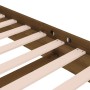 Estructura de cama madera maciza marrón miel 75x190 cm de vidaXL, Camas y somieres - Ref: Foro24-819935, Precio: 120,26 €, De...