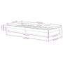 Estructura de cama madera maciza marrón miel 75x190 cm de vidaXL, Camas y somieres - Ref: Foro24-819935, Precio: 120,26 €, De...