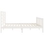 Estructura de cama madera maciza blanco Supe King 180x200 cm de vidaXL, Camas y somieres - Ref: Foro24-3107629, Precio: 166,2...