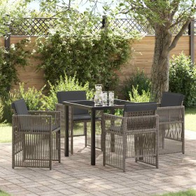 Conjunto de Comedor de Jardín 5 pcs Gris en Mesas de jardín | Comprar online en Foru.es