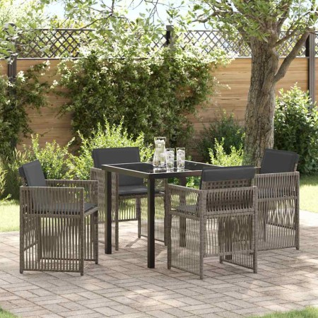 Conjunto de Comedor de Jardín 5 pcs Gris en Mesas de jardín | Comprar online en Foru.es