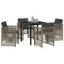 Conjunto de Comedor de Jardín 5 pcs Gris en Mesas de jardín | Comprar online en Foru.es