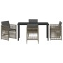 Conjunto de Comedor de Jardín 5 pcs Gris en Mesas de jardín | Comprar online en Foru.es
