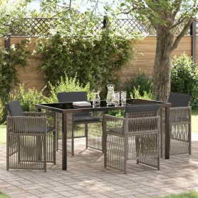 Conjunto de Comedor de Jardín 5 pcs Gris en Mesas de jardín | Comprar online en Foru.es