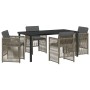 Conjunto de Comedor de Jardín 5 pcs Gris en Mesas de jardín | Comprar online en Foru.es