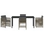 Conjunto de Comedor de Jardín 5 pcs Gris en Mesas de jardín | Comprar online en Foru.es