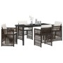 Conjunto de Comedor de Jardín 5 pcs Marrón en Mesas de jardín | Comprar online en Foru.es