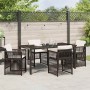 Conjunto de Comedor de Jardín 5 pcs Marrón en Mesas de jardín | Comprar online en Foru.es