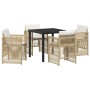 Conjunto de Comedor de Jardín 5 pcs Beige en Mesas de jardín | Comprar online en Foru.es