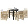 Conjunto de Comedor de Jardín 5 pcs Beige en Mesas de jardín | Comprar online en Foru.es