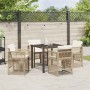 Conjunto de Comedor de Jardín 5 pcs Beige en Mesas de jardín | Comprar online en Foru.es