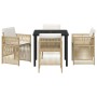 Conjunto de Comedor de Jardín 5 pcs Beige en Mesas de jardín | Comprar online en Foru.es