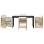 Conjunto de Comedor de Jardín 5 pcs Beige en Mesas de jardín | Comprar online en Foru.es