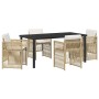 Conjunto de Comedor de Jardín 5 pcs Beige en Mesas de jardín | Comprar online en Foru.es