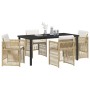 Conjunto de Comedor de Jardín 5 pcs Beige en Mesas de jardín | Comprar online en Foru.es