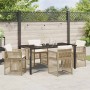 Conjunto de Comedor de Jardín 5 pcs Beige en Mesas de jardín | Comprar online en Foru.es