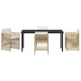 Conjunto de Comedor de Jardín 5 pcs Beige en Mesas de jardín | Comprar online en Foru.es