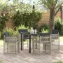 Conjunto de Comedor de Jardín 5 pcs Gris Claro en Mesas de jardín | Comprar online en Foru.es