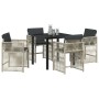 Conjunto de Comedor de Jardín 5 pcs Gris Claro en Mesas de jardín | Comprar online en Foru.es