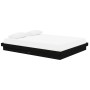 Estructura de cama madera maciza negra King Size 150x200 cm de vidaXL, Camas y somieres - Ref: Foro24-819916, Precio: 124,41 ...