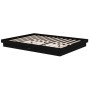 Estructura de cama madera maciza negra King Size 150x200 cm de vidaXL, Camas y somieres - Ref: Foro24-819916, Precio: 124,41 ...