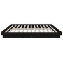 Estructura de cama madera maciza negra King Size 150x200 cm de vidaXL, Camas y somieres - Ref: Foro24-819916, Precio: 124,41 ...
