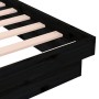 Estructura de cama madera maciza negra King Size 150x200 cm de vidaXL, Camas y somieres - Ref: Foro24-819916, Precio: 124,41 ...