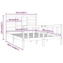 Estructura de cama madera maciza de pino 120x200 cm de vidaXL, Camas y somieres - Ref: Foro24-3107608, Precio: 118,05 €, Desc...