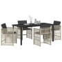 Conjunto de Comedor de Jardín 5 pcs Gris Claro en Mesas de jardín | Comprar online en Foru.es