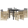 Conjunto de Comedor de Jardín 5 pcs Beige en Mesas de jardín | Comprar online en Foru.es