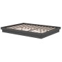 Estructura de cama madera maciza gris King Size 150x200 cm de vidaXL, Camas y somieres - Ref: Foro24-819914, Precio: 124,41 €...