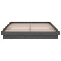 Estructura de cama madera maciza gris King Size 150x200 cm de vidaXL, Camas y somieres - Ref: Foro24-819914, Precio: 124,41 €...