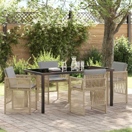 Conjunto de Comedor de Jardín 5 pcs Beige en Mesas de jardín | Comprar online en Foru.es