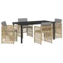Conjunto de Comedor de Jardín 5 pcs Beige en Mesas de jardín | Comprar online en Foru.es