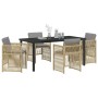 Conjunto de Comedor de Jardín 5 pcs Beige en Mesas de jardín | Comprar online en Foru.es