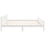Estructura de cama de madera maciza blanca 160x200 cm de vidaXL, Camas y somieres - Ref: Foro24-810690, Precio: 153,10 €, Des...