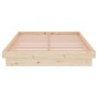 Estructura de cama doble pequeña madera maciza 120x190 cm de vidaXL, Camas y somieres - Ref: Foro24-819942, Precio: 147,98 €,...