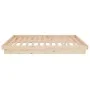 Estructura de cama doble pequeña madera maciza 120x190 cm de vidaXL, Camas y somieres - Ref: Foro24-819942, Precio: 145,87 €,...