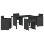 Conjunto de Comedor de Jardín 5 pcs Negro ratán sintético en Sillas de jardín | Comprar online en Foru.es