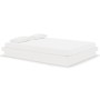 Estructura de cama de madera maciza blanca 135x190 cm de vidaXL, Camas y somieres - Ref: Foro24-819948, Precio: 166,83 €, Des...