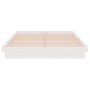 Estructura de cama de madera maciza blanca 135x190 cm de vidaXL, Camas y somieres - Ref: Foro24-819948, Precio: 166,83 €, Des...