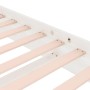 Estructura de cama de madera maciza blanca 135x190 cm de vidaXL, Camas y somieres - Ref: Foro24-819948, Precio: 166,83 €, Des...