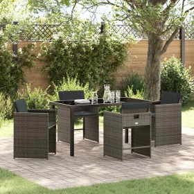 Conjunto de Comedor de Jardín 5 pcs Gris ratán sintético en Sillas de jardín | Comprar online en Foru.es