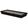 Estructura de cama madera maciza individual negra 75x190 cm de vidaXL, Camas y somieres - Ref: Foro24-819936, Precio: 117,62 ...
