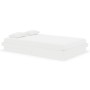 Estructura de cama doble pequeña madera maciza blanca 120x190cm de vidaXL, Camas y somieres - Ref: Foro24-819943, Precio: 161...