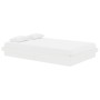 Estructura de cama doble pequeña madera maciza blanca 120x190cm de vidaXL, Camas y somieres - Ref: Foro24-819943, Precio: 161...