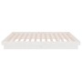 Estructura de cama doble pequeña madera maciza blanca 120x190cm de vidaXL, Camas y somieres - Ref: Foro24-819943, Precio: 161...